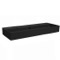 Matte Black Ceramic Trough Wall Mounted or Vessel Sink