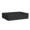 Rectangular Black Ceramic Wall Mounted or Vessel Sink