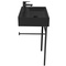 Matte Black Ceramic Console Sink and Matte Black Stand, 24