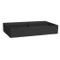 Rectangular Matte Black Ceramic Wall Mounted or Vessel Sink