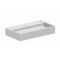 Rectangular White Ceramic Wall Mounted or Vessel Sink