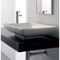 Rectangular White Ceramic Vessel Sink