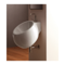 Round White Ceramic Wall Mounted Sink