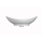 Oval-Shaped White Ceramic Wall Mounted or Vessel Sink