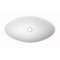 Oval-Shaped White Ceramic Vessel Sink