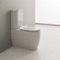 Modern Floor Standing Toilet, Ceramic, Rounded