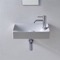 Small Ceramic Wall Mounted or Vessel Sink