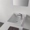 Square White Ceramic Drop In Sink