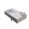 Rectangular Ceramic Wall Mounted or Vessel Sink With Counter Space