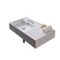 Rectangular Ceramic Wall Mounted or Vessel Sink With Counter Space