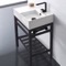 Small Modern Console Sink Vanity, 24