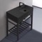 Black Modern Console Sink Vanity, 32