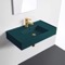Green Bathroom Sink, Ceramic