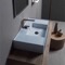 Light Blue Bathroom Sink, Ceramic