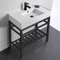 Modern Console Sink Vanity, 32