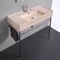 Modern Console Sink, Travertine Style Sink, 40