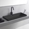 Rectangular Black Ceramic Drop In Sink