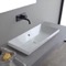 Rectangular White Ceramic Drop In Sink