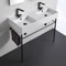 Double Console Sink, Modern, 40