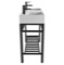 Double Modern Console Sink Vanity, 40