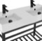 Double Modern Console Sink Vanity, 40