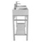 Modern Double Console Sink Vanity, 40