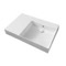 Rectangular Ceramic Wall Mounted or Vessel Sink With Counter Space