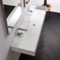 Trough Ceramic Wall Mounted or Vessel Sink