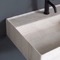 Beige Travertine Ceramic Trough Wall Mounted or Vessel Sink