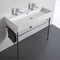 Double Trough Console Sink, 40