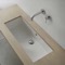 Rectangular Ceramic Trough Undermount Sink