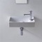 Small Ceramic Wall Mounted or Vessel Sink