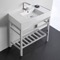 Modern Console Sink Vanity, 32
