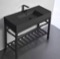 Black Modern Console Sink Vanity, 40