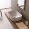Round White Ceramic Vessel Bathroom Sink
