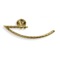 Classic-Style Brass Towel Ring in Gold Finish