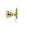 Robe Hook, Gold, Brass with Crystal