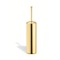 Toilet Brush Holder, Round, Gold, Brass