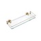 Gold Finish Clear Glass Bathroom Shelf