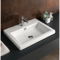 Rectangular White Ceramic Wall Mounted or Drop In Sink