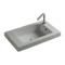 Rectangular White Ceramic Wall Mounted or Drop In Sink