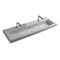 Trough Ceramic Drop In or Wall Mounted Bathroom Sink