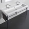 Double Trough Console Sink, 48