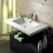 Rectangular White Ceramic Wall Mounted or Drop In Sink