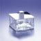 Square Crackled Crystal Glass Bathroom Jar