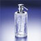 Soap Dispenser, Rounded, Crackled Crystal Glass