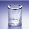 Crackled Crystal Glass Toothbrush Holder