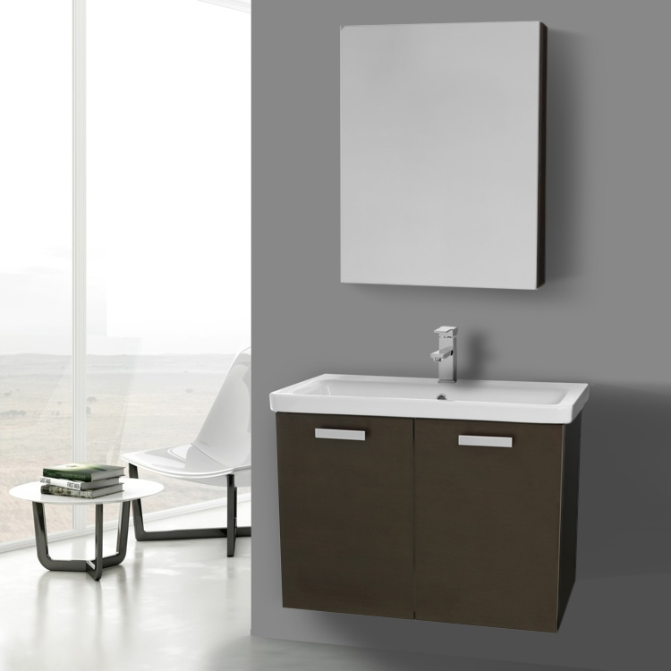Acf Cp340 Bathroom Vanity City Play Nameek S Bathroom Vanity Acf Cp340 32 Inch Wenge Wall Mount With Ed Ceramic Sink