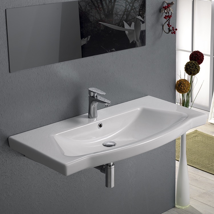 CeraStyle 040500-U Bathroom Sink, Argona | Nameek's