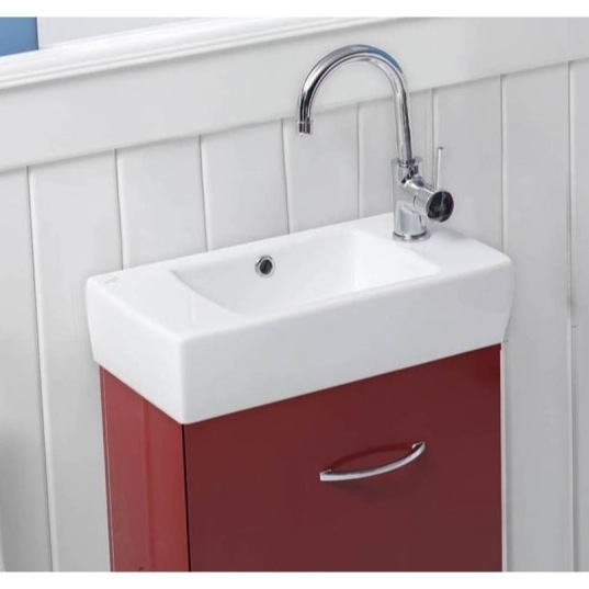 Nameeks City Wall Mounted Bathroom Sink in White Nameeks City Wall Mounted Bathroom Sink in White